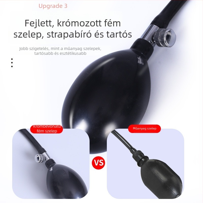 Felfújható nyaki traction eszköz (modell Inflatable cervical traction device 0002) — flocking anyag, nyaki traction, otthoni gyógykezelés, nyaki gallér, 1 éves garancia