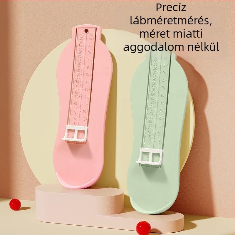Baba cipőméret mérőeszköz, univerzális a csecsemők és kisgyermekek számára, ABS műanyagból, standard csomagolás, Márka: Egyéb