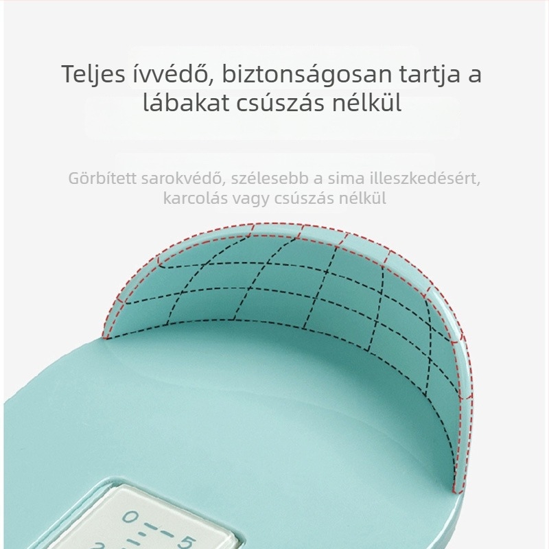 Gyermekek lábhossz-mérőeszköz, ABS, Modell 006, 0–19 cm tartomány, Csomagolás 100 db