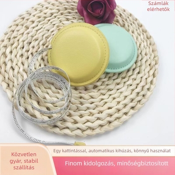 PU bőr körmérő mérőszalag, mini hordozható, 1,5 m mérési tartomány, licencelt magáncímke és testreszabott logó, 500 darabos csomag