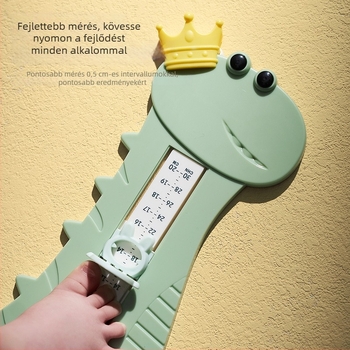 Baba- és gyermekláb mérőeszköz – láb hossz mérő, ABS műanyag, Modell 825, Stílus Cartoon Paradise