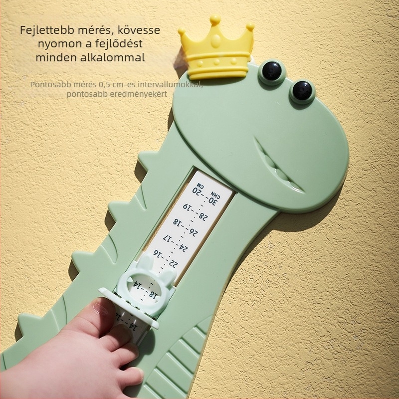 Baba- és gyermekláb mérőeszköz – láb hossz mérő, ABS műanyag, Modell 825, Stílus Cartoon Paradise
