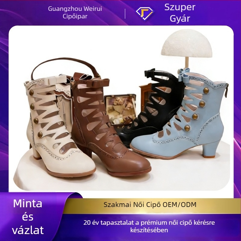 Lolita női szandál, hegyes orr, felső anyaga mikroszál, középtalp 3–5 cm, hátul cipzár, talpbetét mikroszálas