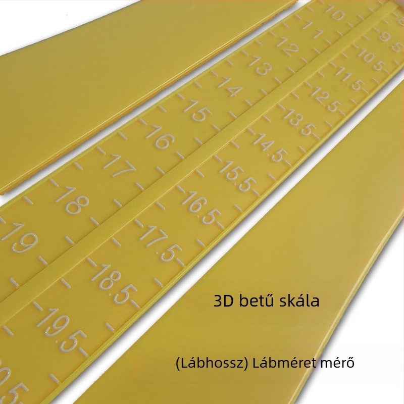 Medve mintájú gyerekek lábfejhossz-mérője (JT001) – műanyag, kínai stílus, exportkész