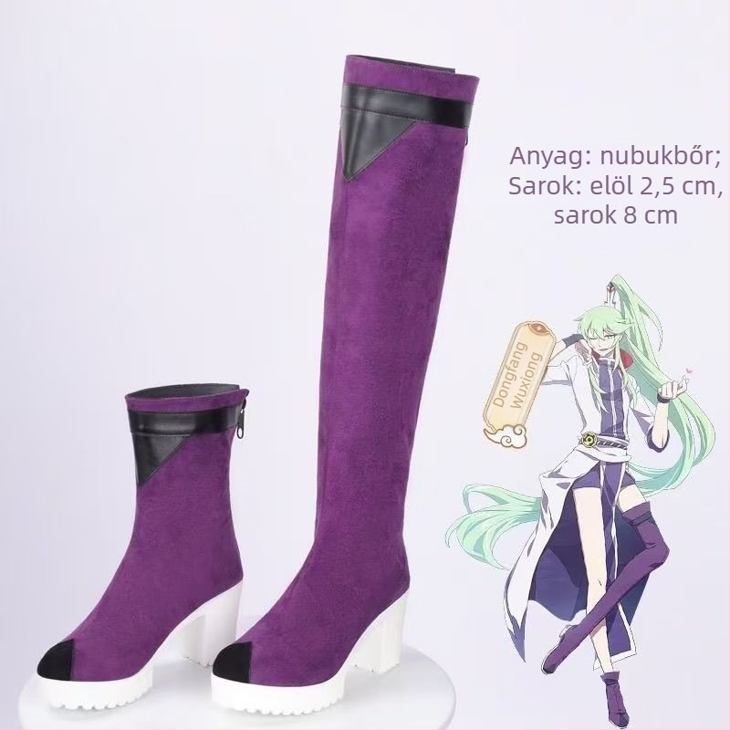 Cosplay Martin csizmák, felső része szuper rostból, magas szár, kerek orr, lapos sarok