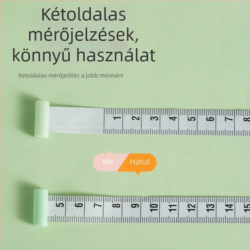 Macska tappancs formájú mérőszalag – PP anyag, modell RY5512, mérési tartomány: derék, fej, mellkas és csípő körmérete