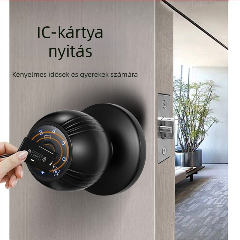 WF-Q7 alumínium ötvözetből készült okos ajtózár ujjlenyomat- és jelszóval, WiFi távoli vezérléssel — graffiti-stílusú modern dizájn otthonra, irodába, kollégiumba
