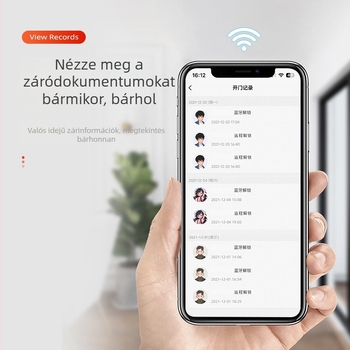 Fiókos szekrény zár Bluetooth alkalmazásvezérléssel és távoli feloldással, ABS anyag, modell B-P-08
