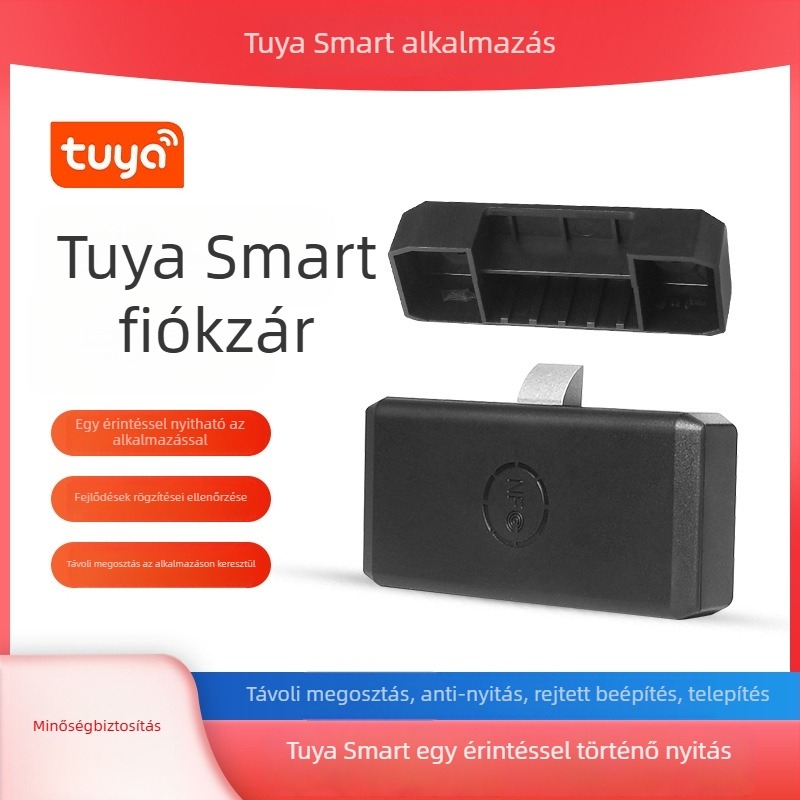 Fiókos szekrény zár Bluetooth alkalmazásvezérléssel és távoli feloldással, ABS anyag, modell B-P-08