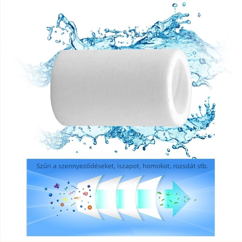 Csapra szerelhető víztisztító csereszűrő, vízminőség-érzékelővel, PP gyapot szűrő, márka Record Work