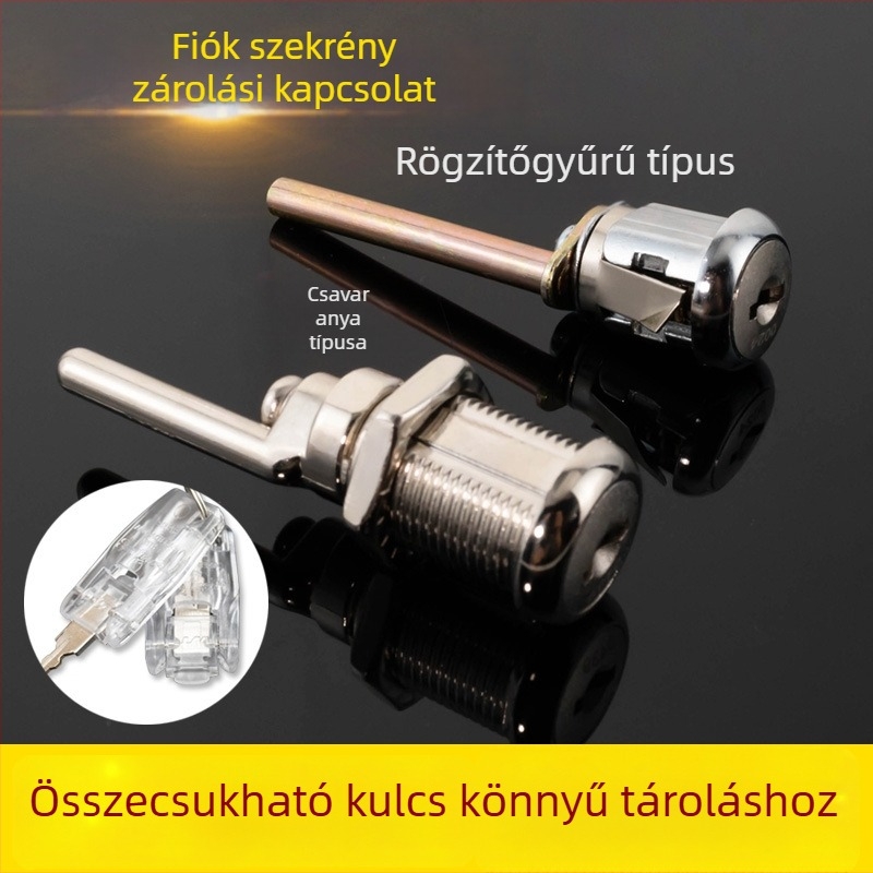Fiókcsuklózár iratszekrénnyel, cinkötvözet, modell 9320-25, márka Big shell, modern minimalist stílus