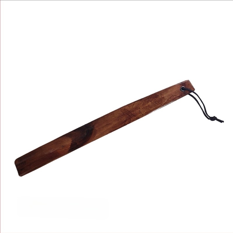 Fa cipőhúzó és ruhakefe hosszú nyéllel — Brand Trendy, Model Clothes brush and shoehorn