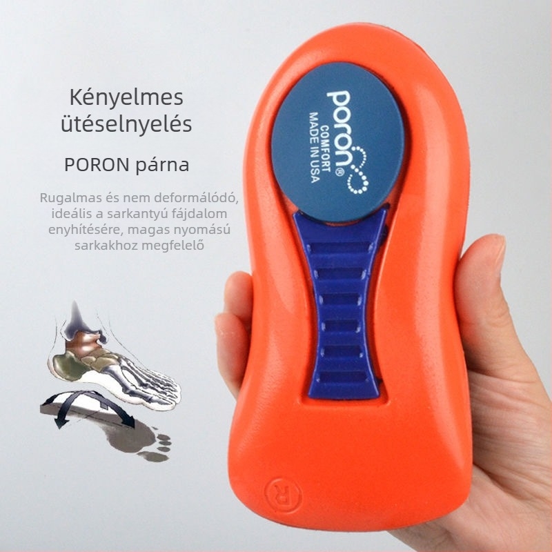 Félív pados ortopéd talpbetét cipőkhöz a sarokfájdalom enyhítésére, boltozat támogatására és ütéscsillapításra