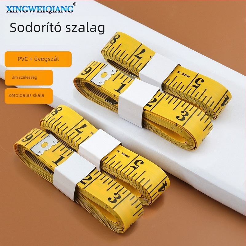 PU mérőszalag - szabó mérőeszköz, 300 cm mérési tartomány, modell 202108121713, felhatalmazott magánmárka Xing Wei Qiang