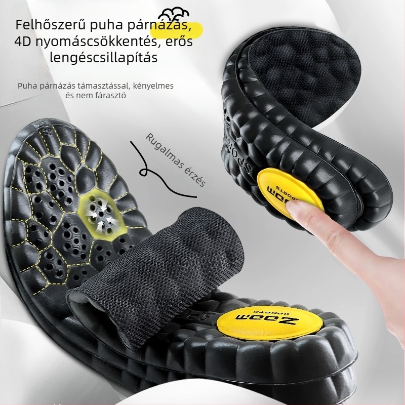 5D álló talpbetét nőknek és férfiaknak, ultra puha, anti-fatigue, izzadságfelszívó és szagtalan