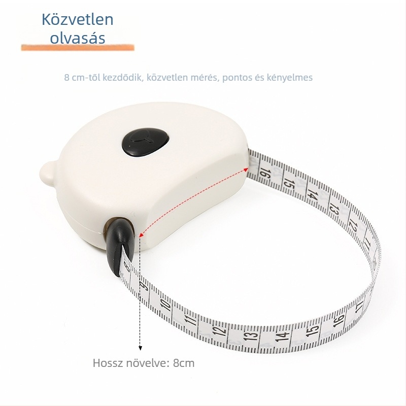 Mackófej alakú mérőszalag, ABS anyag, Yan yu márka, Modell: Student tape measure, mérési tartomány 150 cm, testreszabás elérhető