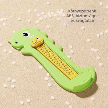 Baba láb mérő fokmérővel, gyerekeknek precíz vonalzó, Magebaby YR-LJQ modell, mérési tartomány 8–15 cm, anyag PP/ABS
