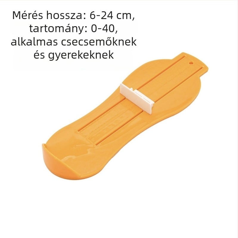 Műanyag otthoni lábfej-mérő gyerekeknek és felnőtteknek – belső hossz mérő, univerzális cipőhossz-mérés