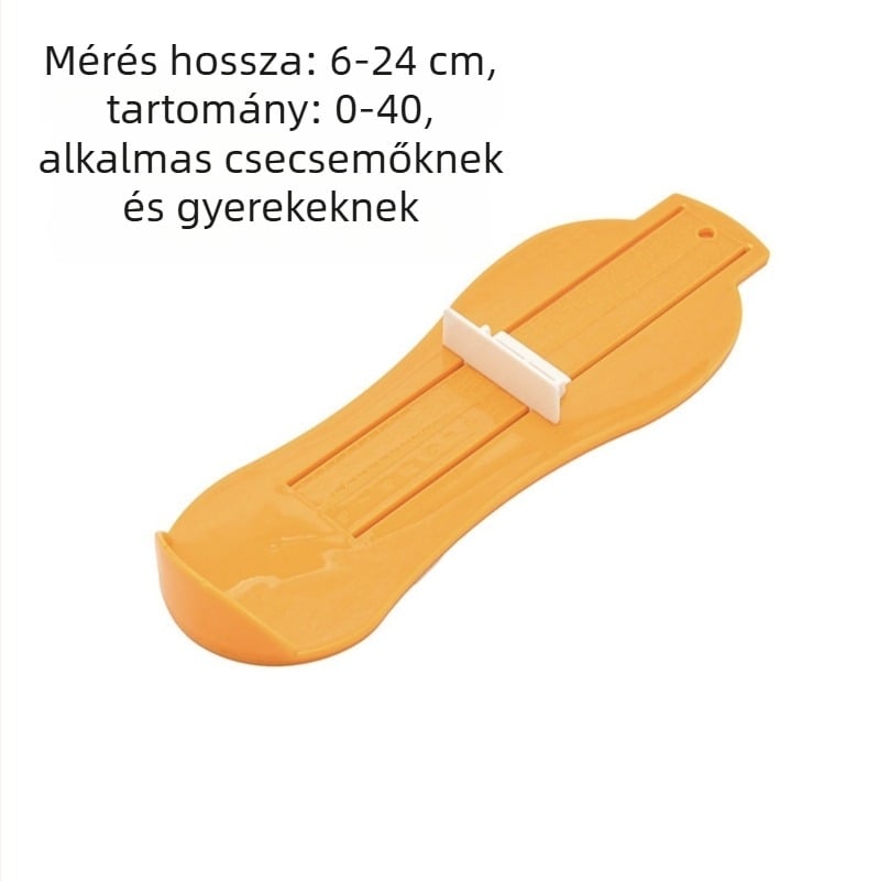 Műanyag otthoni lábfej-mérő gyerekeknek és felnőtteknek – belső hossz mérő, univerzális cipőhossz-mérés