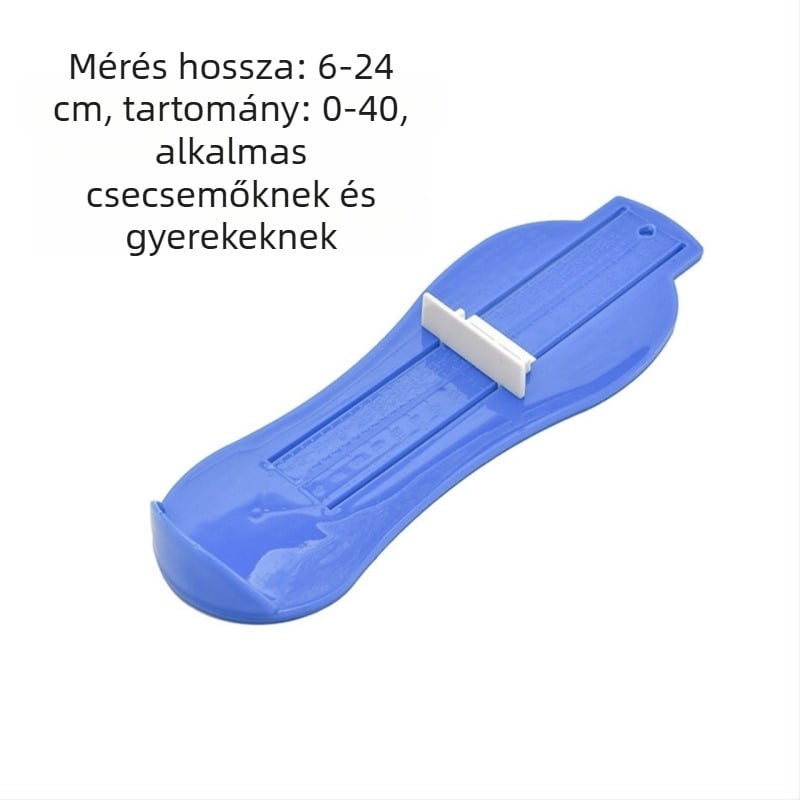 Műanyag otthoni lábfej-mérő gyerekeknek és felnőtteknek – belső hossz mérő, univerzális cipőhossz-mérés