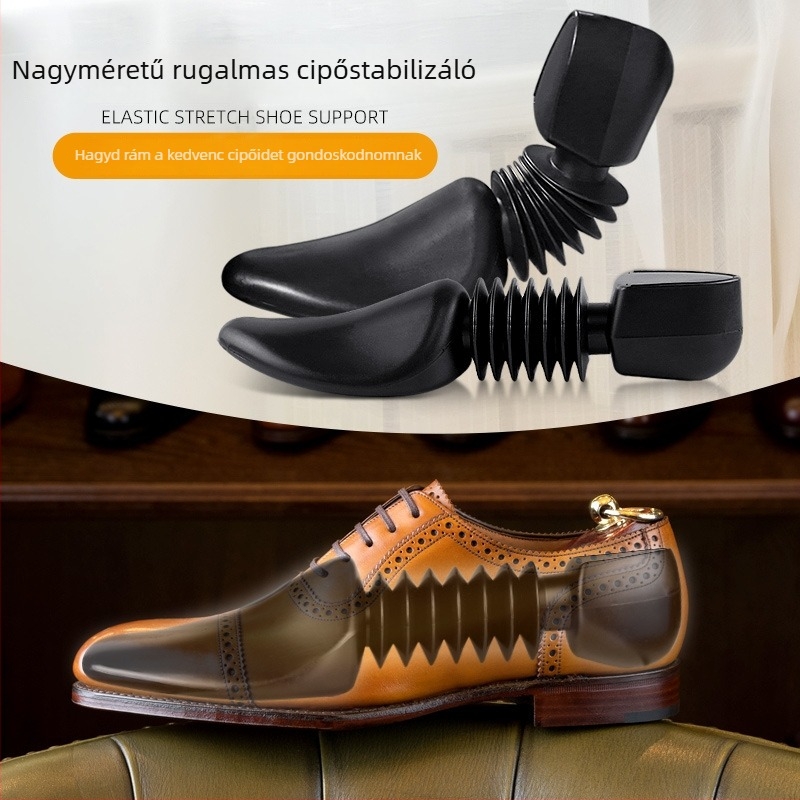 Teleszkópos műanyag cipőfeszítők – állítható talpkialakítás, anti-gyűrődés, formázók