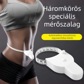 Kinyúló puha mérőszalag testmérésekhez (derék, kar, mell, láb)