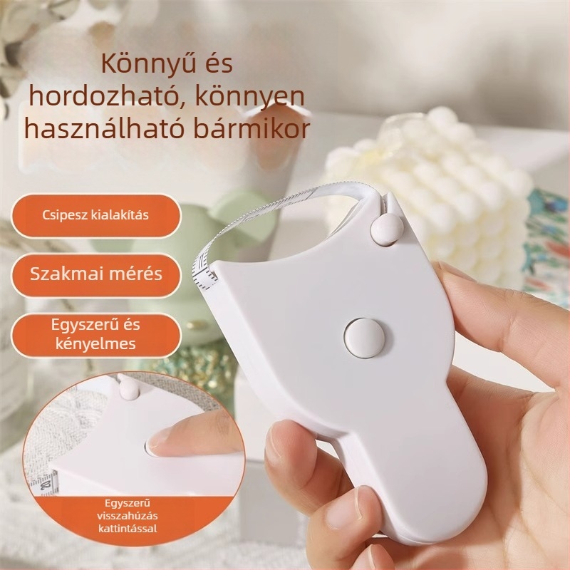 Kinyúló puha mérőszalag testmérésekhez (derék, kar, mell, láb)