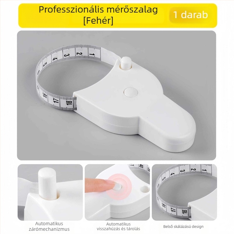 Kinyúló puha mérőszalag testmérésekhez (derék, kar, mell, láb)
