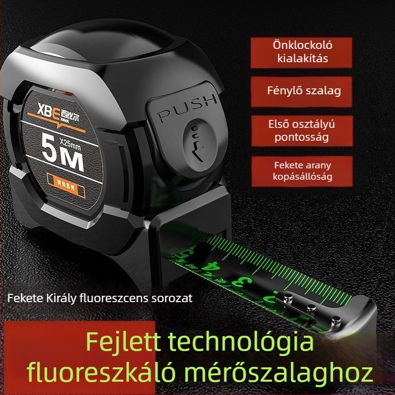 Sötétben világító acél mérőszalag, modell YGJC, tartomány 1000, márka Zhiqiu