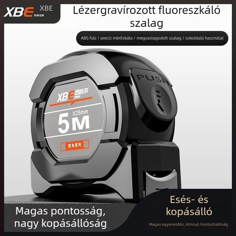 Sötétben világító acél mérőszalag, modell YGJC, tartomány 1000, márka Zhiqiu