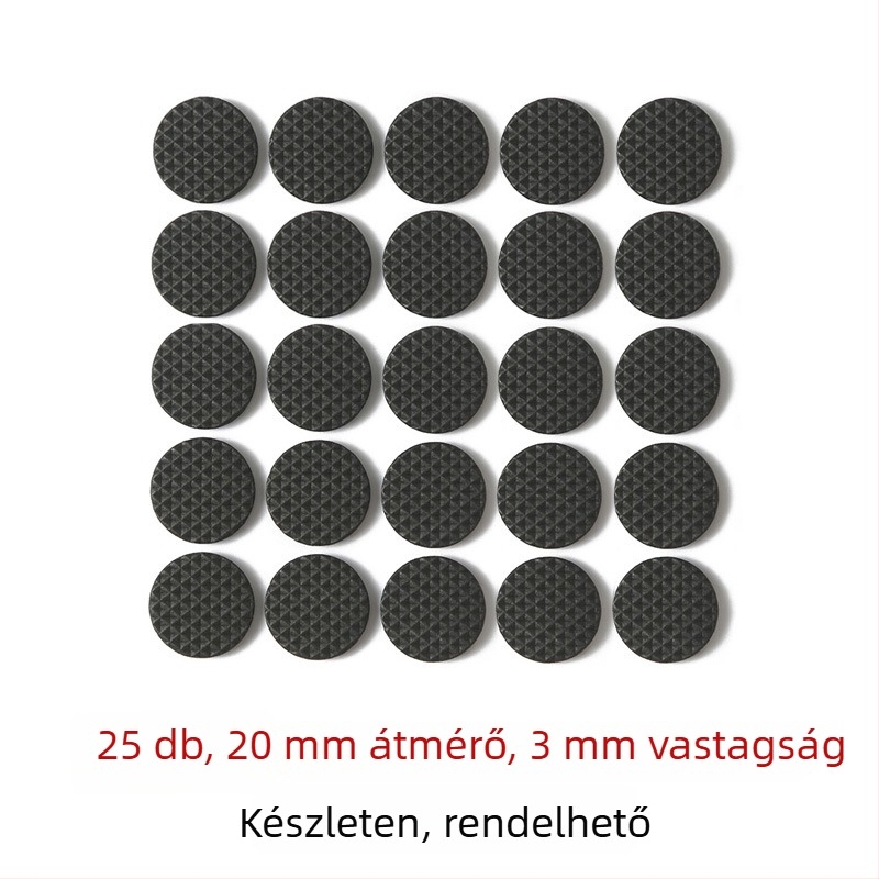 Szék- és asztallábvédő párnák — EVA habból, szilikon hátlappal, csúszásmentes és csendes, öntapadós a bútorokhoz, háztartási gépekhez és kézműves projektekhez