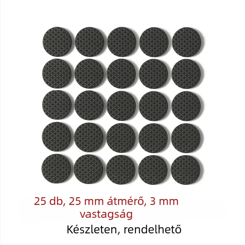 Szék- és asztallábvédő párnák — EVA habból, szilikon hátlappal, csúszásmentes és csendes, öntapadós a bútorokhoz, háztartási gépekhez és kézműves projektekhez