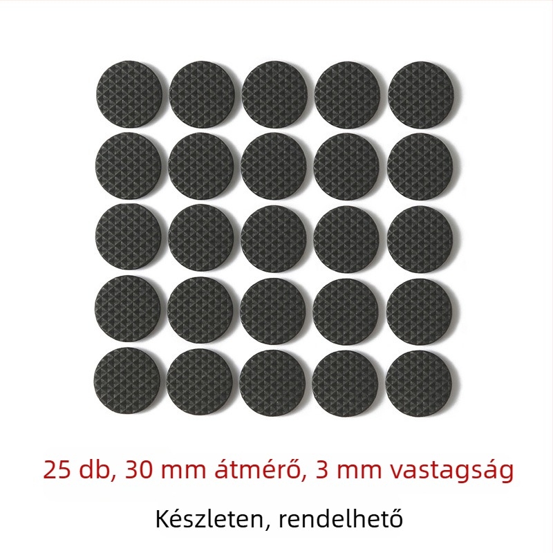 Szék- és asztallábvédő párnák — EVA habból, szilikon hátlappal, csúszásmentes és csendes, öntapadós a bútorokhoz, háztartási gépekhez és kézműves projektekhez