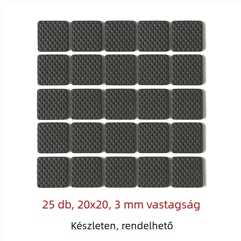 Szék- és asztallábvédő párnák — EVA habból, szilikon hátlappal, csúszásmentes és csendes, öntapadós a bútorokhoz, háztartási gépekhez és kézműves projektekhez