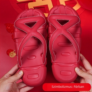 Unisex EVA papucsok pároknak, légáteresztő textil felső, injekciózott talp, vastagság 1.5–3.5 cm, otthoni lábbeli