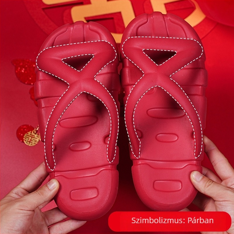 Unisex EVA papucsok pároknak, légáteresztő textil felső, injekciózott talp, vastagság 1.5–3.5 cm, otthoni lábbeli