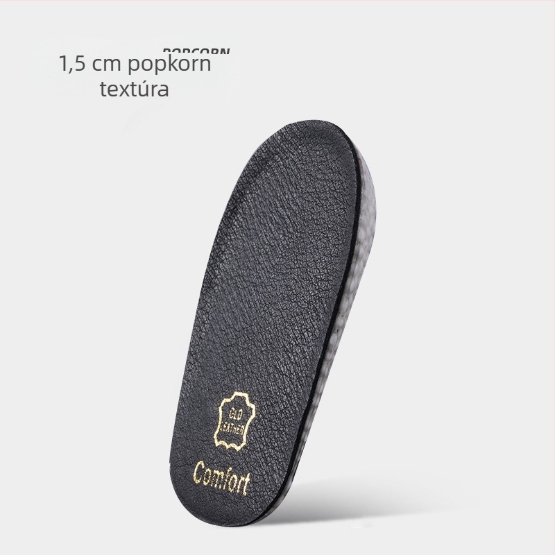 Magasságot növelő belső talpbetét, modell 5068 Leather, nyomtatott belső talp, alkalmas sportcipőknek, bőr cipőknek, csizmáknak, hétköznapi és munka cipőknek