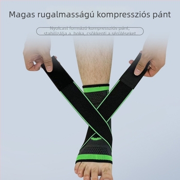 Kompressziós bokaszalag, lélegző kötött anyag, kültéri futáshoz, felnőtteknek