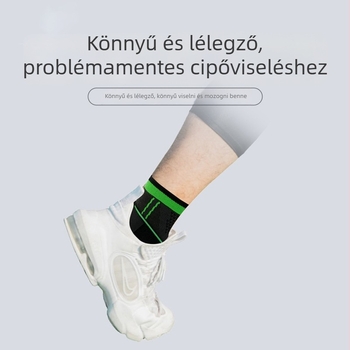 Kompressziós bokaszalag, lélegző kötött anyag, kültéri futáshoz, felnőtteknek