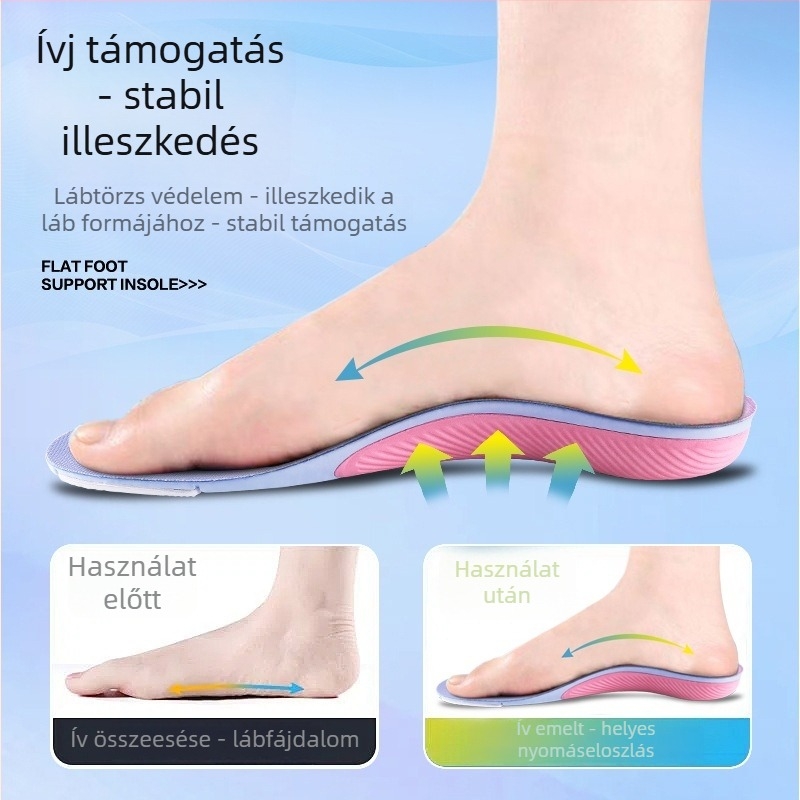 EVA talpbetét, modell 01, teljesen párnázott, ívtámasz, izzadságot elnyelő, légáteresztő, szagtalanító