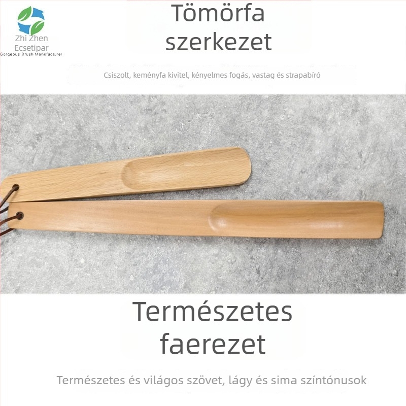 Masszív fa cipőhúzó hosszú nyéllel, Modell 15-38, márka To zhen, otthonra és szállodába