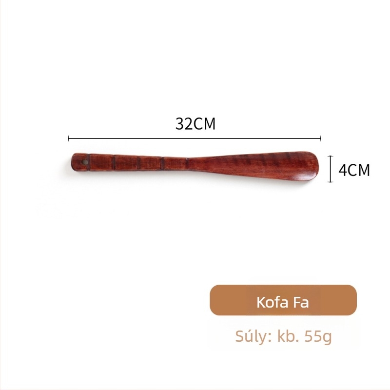 Fa cipőhúzó hosszú nyéllel, bambusz csuklós csatlakozással, hajlításmentes, 12 stílus, kód X
