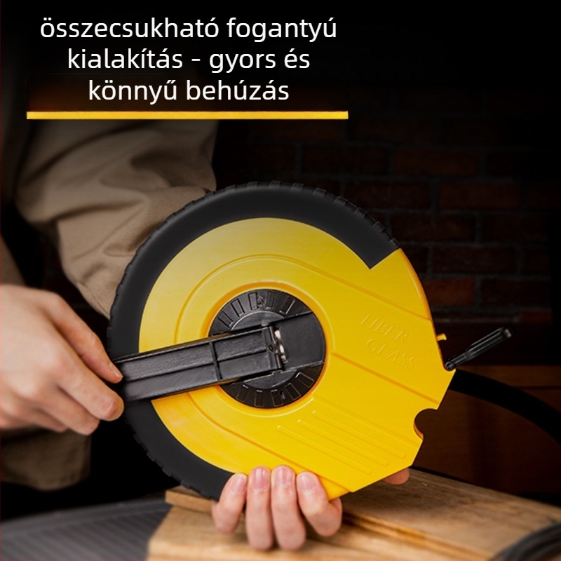 Bevonatos rostos szálas mérőszalag, vízálló és kopásálló, puha mérőszalag dobozban DL9850Z