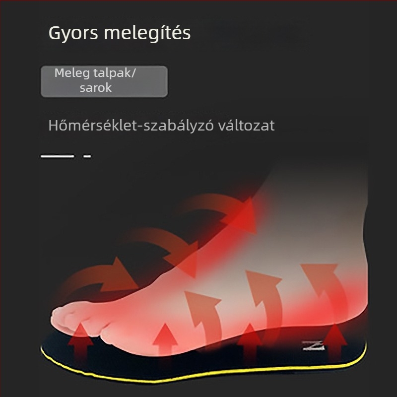 USB‑tápellátású fűtő talpbetét papucsokhoz, uniszex, hálós felső rész, EVA talp, otthoni használat
