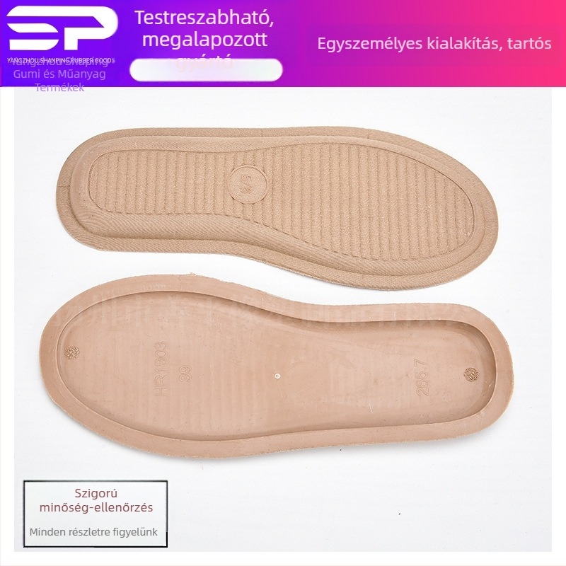 Női mindennapi lapos cipő gumitalppal és TPR talppal, testreszabható modell