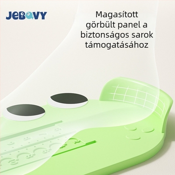 Baba és gyerekek lábméret mérő — műanyag mérőeszköz, méri a láb hosszát és a cipő belső hosszát, otthoni használatra, 1–12 éveseknek