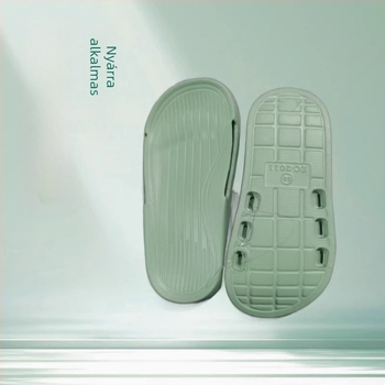 EVA szandál anti-slip hullám mintázatú talppal, uniszex, minden évszakban, testreszabható, elegáns ingázási stílus