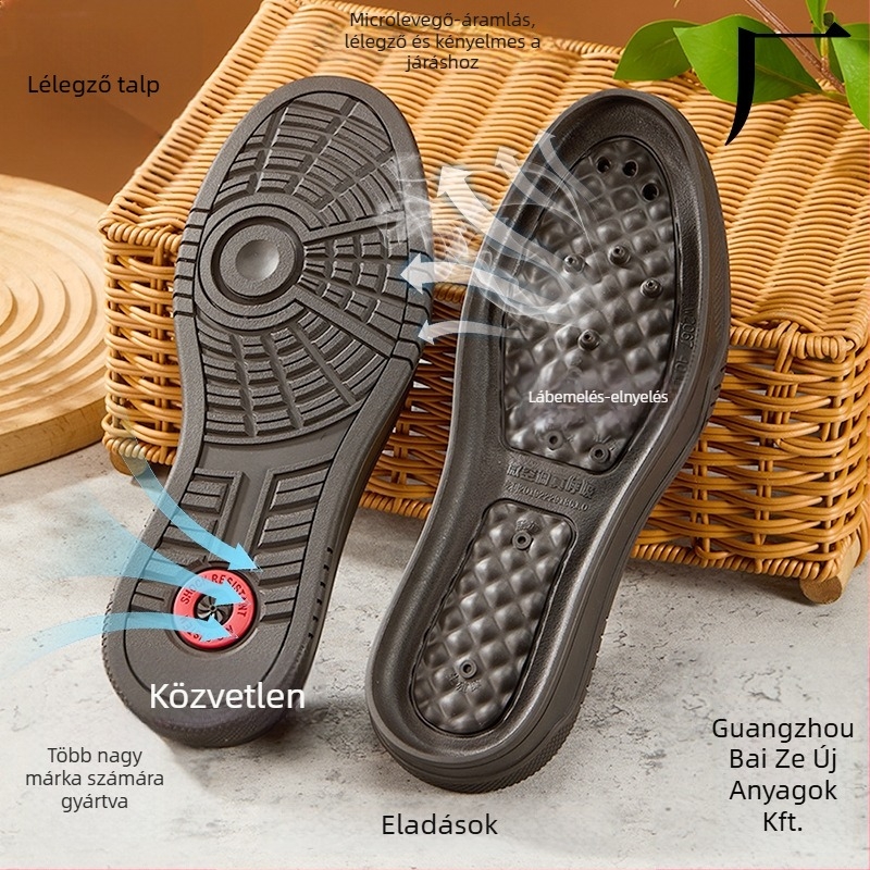 Gumi talpbetét négy évszakos használatra, masszázs, csúszásmentes és vastag talppal