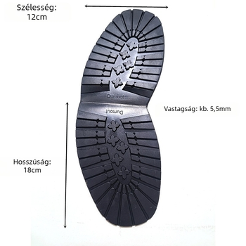 Elülső talpréteg ragasztócsík Plum Blossom stílussal, gumi, csúszásmentes, kopásálló, cipőjavító kiegészítő (DUMOUT)