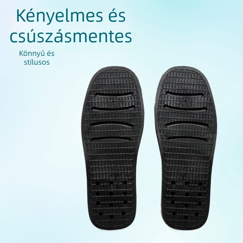 Tengxin C011 papucs, szellőző textil talppal, gumírozott kivitelezés, mindennapi viselet, egész évben